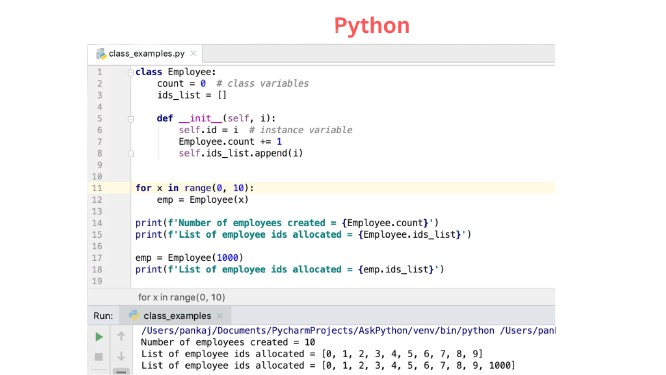 How do you define a class in Python?